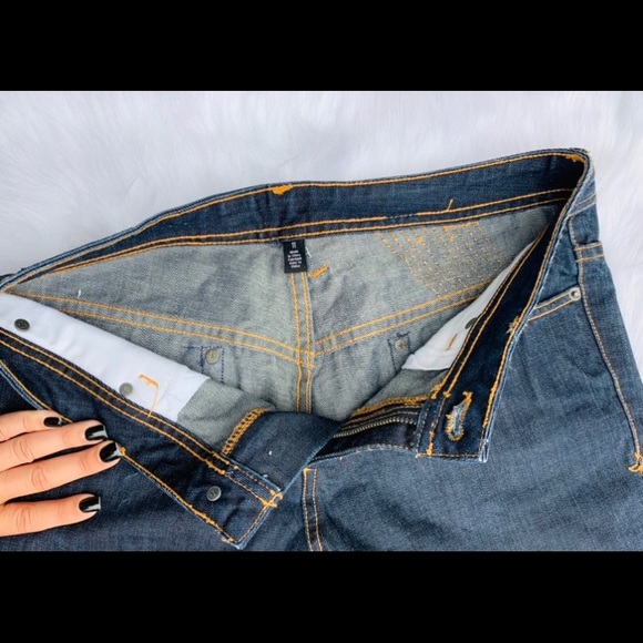 💋 SOLD💋 Hurley Dark Wash Midrise Straight Leg Jeans - Picture 7 of 9